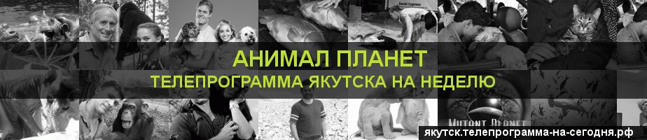 Телепрограмма на неделю канала Анимал Планет, Якутск
